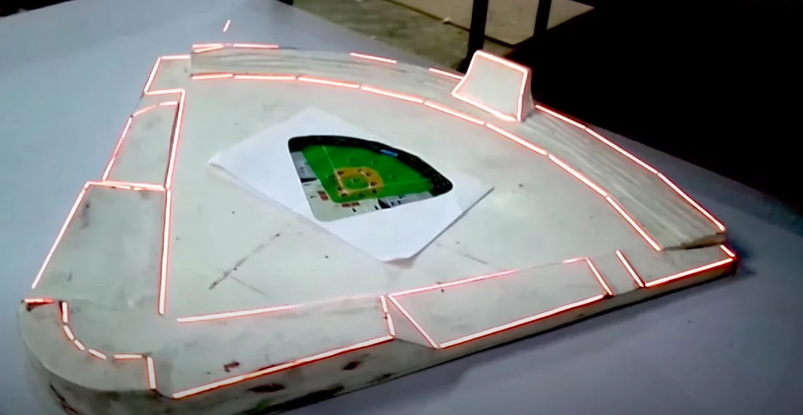 Maqueta interactiva del beisbol