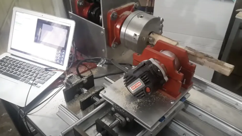 Torno CNC con Router Craftsman